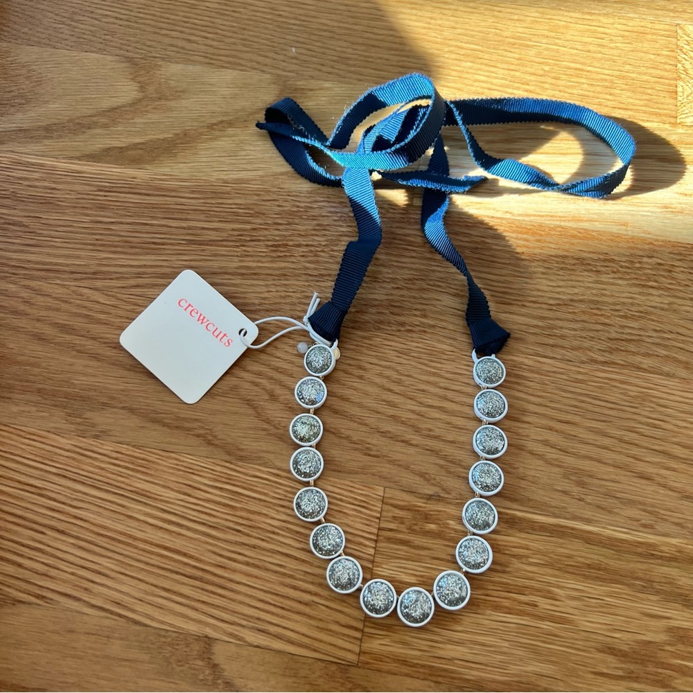 J. Crew Crew Cuts Silver Brûlée Necklace